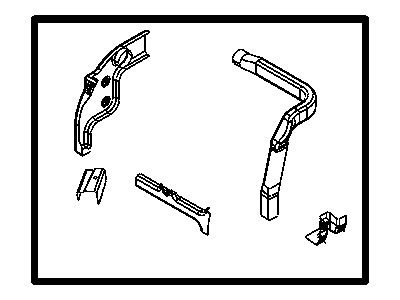 Mopar 68019180AC Bracket Headlamp Mounting