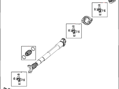 Ram 68172501AA SHAFT Drive Front