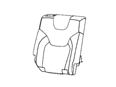 Mopar 6ST12CV5AD Cover Rear Seat Back Right