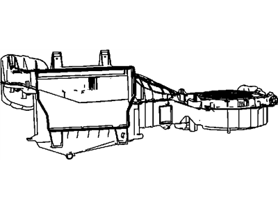 Dodge 68079479AB HOUSING A/C And Heater Includes: Upper and Lower Housings, Screws, Studs, Clips