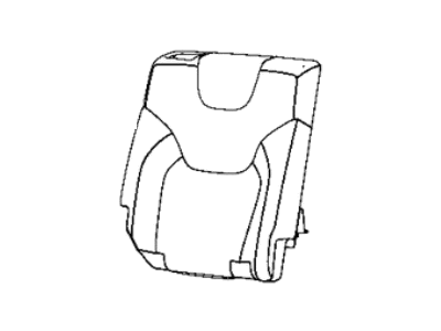 Jeep 6ST12CV5AA COVER Rear Seat Back Right