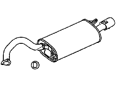Chrysler MR968604 MUFFLER Exhaust main