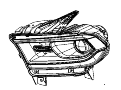 Dodge 68433782AC HEADLAMP