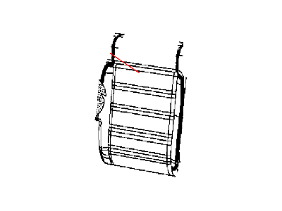 Jeep 5PF20YSAAA COVER Rear Seat Back