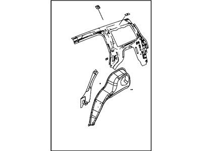 Jeep 68001964AA PANEL Quarter Inner