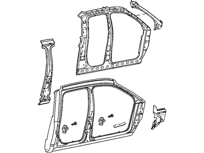 Dodge 5179212AB PANEL Body Side Aperture Complete