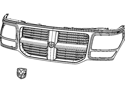 Mopar 55079089AA Medallion Ram Head