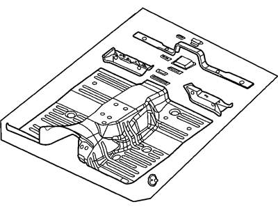 Jeep Grand Cherokee Floor Pan - 55137188AB