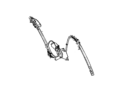 Mopar 4865610AD Regulator Front Door Window