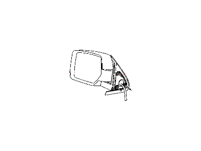2008 Dodge Nitro Car Mirror - 55157452AI