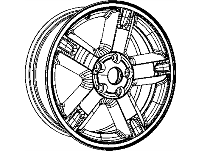 Dodge 1BK48PAKAB WHEEL Aluminum