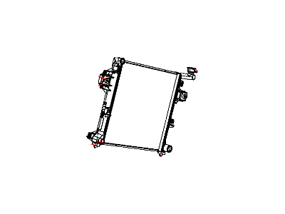Jeep 55116849AB RADIATOR Engine Cooling NOTE:25 pc min Qty Mix and Match Pallet Program only, Use mopar.com to order, Magneti-Marelli Parts tab