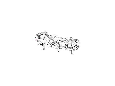 Ram 52121774AD BRACKET AND INSULATOR Transmission Support