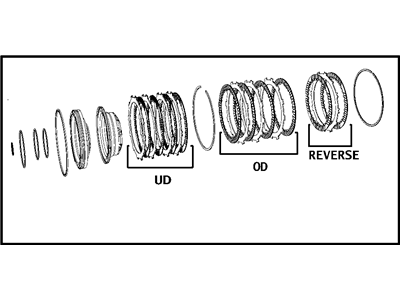Jeep 5013090AH CLUTCH KIT Automatic Transmission Input