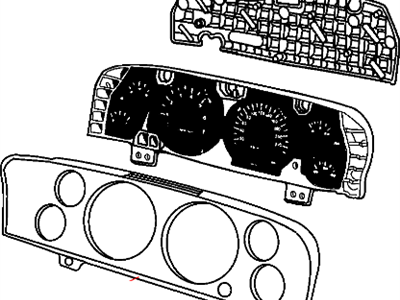 Jeep Commander Instrument Cluster - 5172328AB
