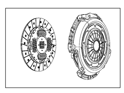 Jeep 68273845AC CLUTCH KIT Pressure Plate and Disc