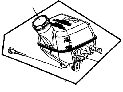 Chrysler 5142504AA RESERVOIR Brake Master Cylinder