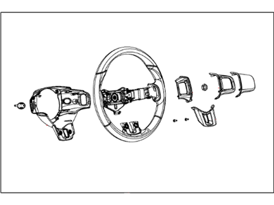 Dodge Dart Steering Wheel - 5RL57DX9AB