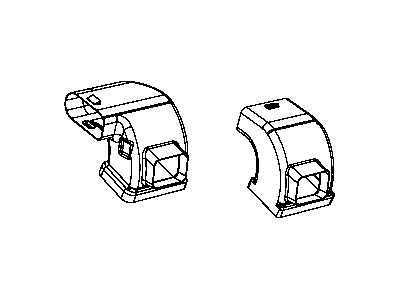 Dodge 68030859AA DUCT Air Distribution Includes: Right and Left Ducts