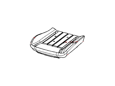 Dodge 1HL311DVAA COVER Front Seat Cushion