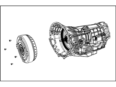 Jeep 68009098AB TRANSMISSION PACKAGE With Torque Converter