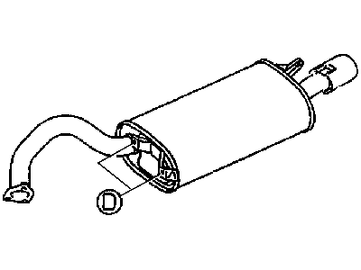 Chrysler Sebring Muffler - MR968604