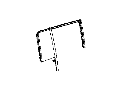 Jeep 55396719AF GLASS Rear Door Fixed