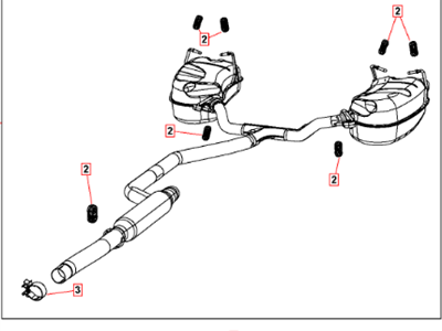 Dodge Journey Muffler - 5147031AF