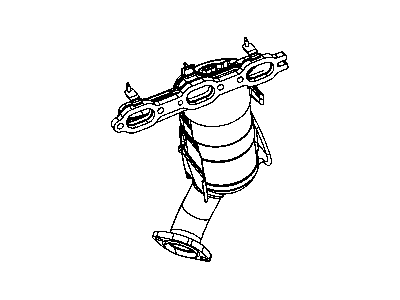 Chrysler 5171141AC MANIFOLD Exhaust and Catalytic Converter