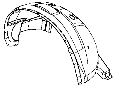Mopar 55157170AC Liner Front Fender