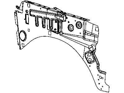Dodge 55177016AG PANEL Fender Inner