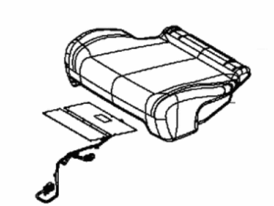 Dodge 5YX01DX9AA COVER Rear Seat Cushion 2nd Row