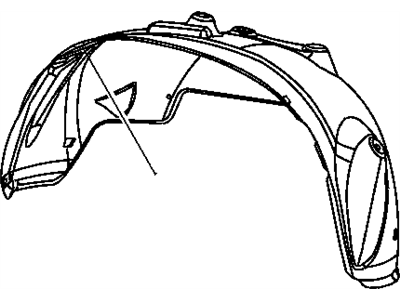 Mopar 55277313AB Shield Wheelhouse