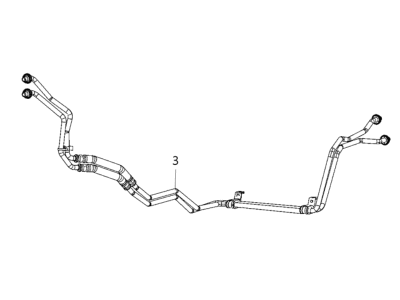 Jeep Transmission Oil Cooler Hose - 68282492AD