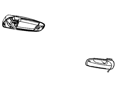 2008 Chrysler Aspen Door Handle - 1EH611DMAA