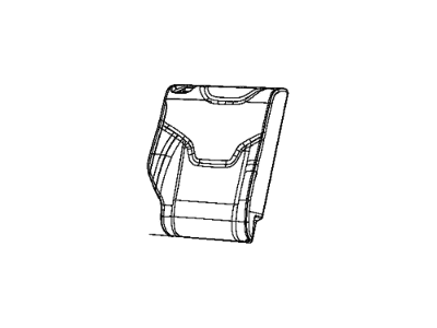 Jeep 6GB56DX9AB COVER Rear Seat Back 2nd Row Right