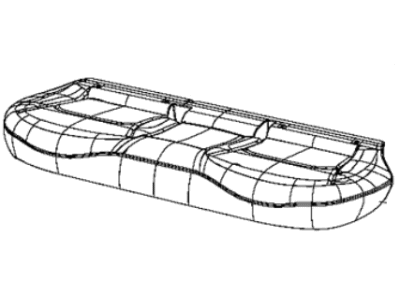 Jeep 6SK82U00AA Cover - Rear Seat Cushion