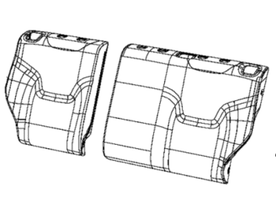 Jeep 6SG70U00AA Cover Left - Rear Seat Back
