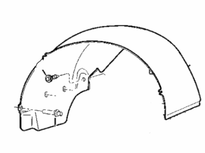 Mopar 4643201 Splash Shield, Rear Upper