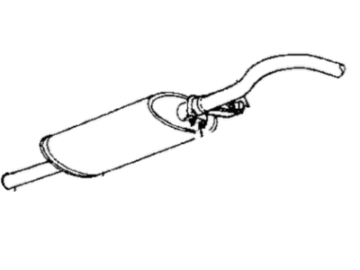 1994 Dodge Caravan Muffler - E0022738
