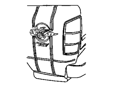 Mopar 5159228AA Decal, Black