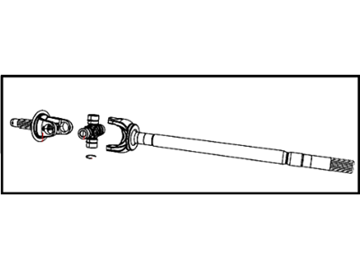 Ram 68213889AA SHAFT Axle