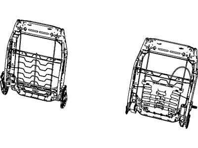 Mopar 68002675AA Seat Back Frame, Front Driver Side