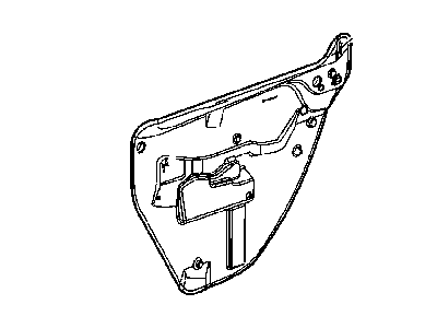 Dodge 5065170AF WATERSHIELD Rear Door