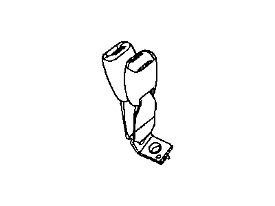 Jeep 5KC531DVAE SEAT BELT Buckle Half 2 Buckles