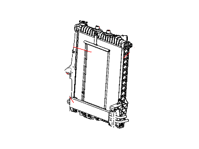 Chrysler 2AMR2738AA RADIATOR Engine Cooling NOTE:25 pc min Qty Mix and Match Pallet Program only, Use mopar.com to order, Magneti-Marelli Parts tab