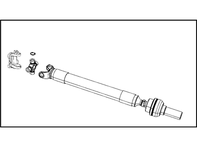 Ram 52123021AE SHAFT Drive Front