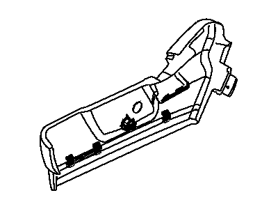 Dodge 1DH001D5AA SHIELD Seat Passenger Outboard
