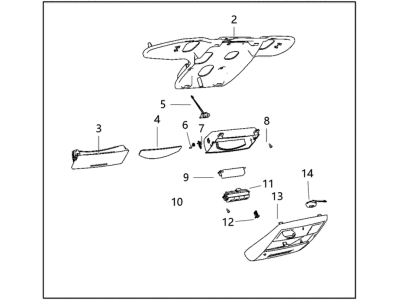 2020 Dodge Grand Caravan Dome Light - 5UQ321DAAA