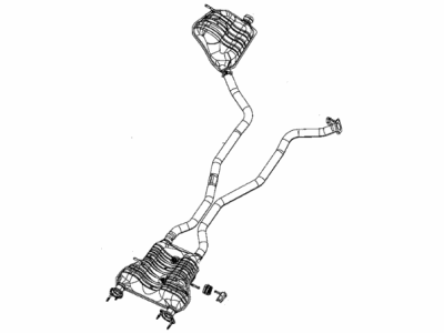 Jeep Muffler - 68276648AC
